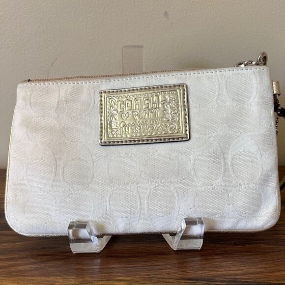 Coach Poppy "Made For Me By Coach" Large Wristlet 43776 clutch GUC/VGUC - Picture 2 of 6